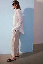 Ankle-length Linen Pants