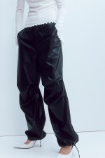 Coated Parachute Pants