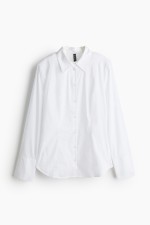 Tapered-Waist Shirt with Shoulder Pads