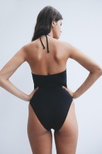 Padded-Cup Halterneck Swimsuit